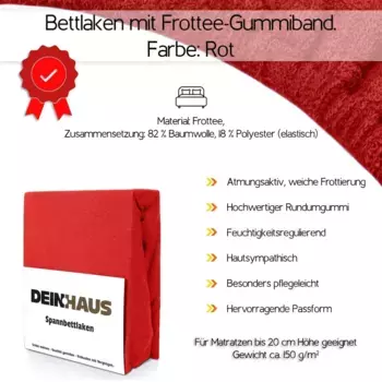 Простыня DH DEIN . HAUS, красный