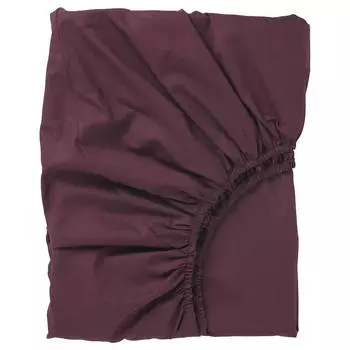 Простыня Ikea Ullvide, 120x200 см, бордовый