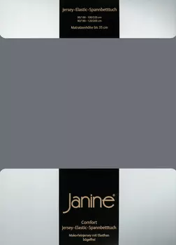 Простыня Janine Elastic Jersey, цвет opalgrau