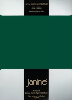 Простыня Janine Elastic Jersey, цвет waldgrn