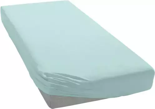 Простыня Janine "MAKO-FEINJERSEY 5007", из 100% хлопка, для матрасов высотой до 26 см 90-100х190-200 см, 1 шт., цвет morgennebel