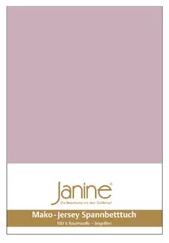 Простыня Janine Mako Feinjersey, цвет altrose