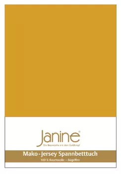 Простыня Janine Mako Feinjersey, цвет honiggold