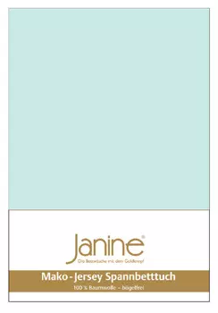 Простыня Janine Mako Feinjersey, цвет morgennebel