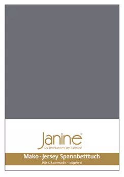 Простыня Janine Mako Feinjersey, цвет opalgrau