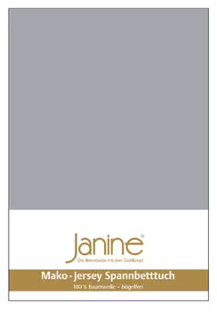 Простыня Janine Mako Feinjersey, цвет platin