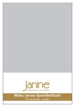 Простыня Janine Mako Feinjersey, серебряный