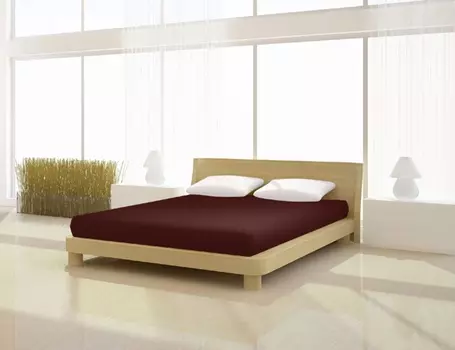 Простыня Mr.Sandman Bio Bamboo Premium 140 160 x 200 220 см, цвет schoko