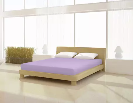 Простыня Mr.Sandman Elastan basic 140 160 x 200 220 см, цвет orchidee
