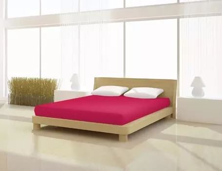 Простыня Mr.Sandman Elastan basic 180 200 x 200 220 см, цвет scharlach