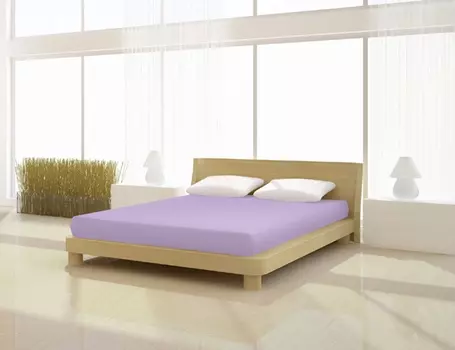 Простыня Mr.Sandman Elastan basic 90 100 x 200 220 см, цвет orchidee