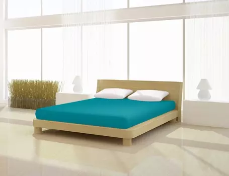 Простыня Mr.Sandman Elastan basic 90 100 x 200 220 см, цвет smaragd