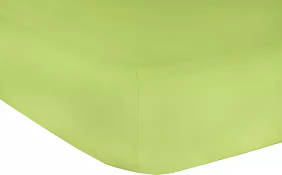 Простыня Mr. Sandman "Elastane Basic", чрезвычайно стабильная по размерам 180-200х200-220 см, 1 шт., цвет kiwi