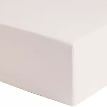 Простыня на резинке H&M Home Fitted Cotton 140х200, светло-бежевый
