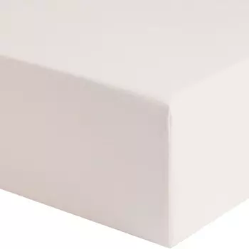 Простыня на резинке H&M Home Fitted Cotton 160х200, светло-бежевый