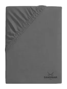 Простыня Sansibar Topper, антрацит