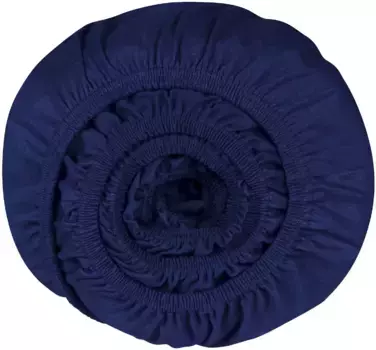 Простыня Schiesser "Flexi из 95 % хлопка и 5 % эластана премиум-качества", подходит для высоких матрасов и кроватей с пружинными матрасами, выполнена в зеленом цвете 180х200 см, 1 шт., темно-синий