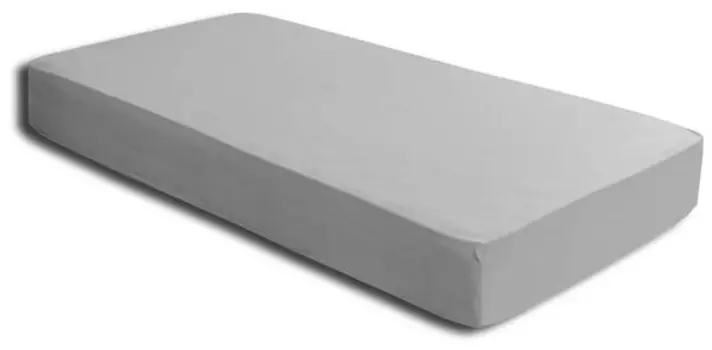 Простыня-топпер One-Home silber 200x200 cm Heavy, 200x4x200 см, серебряный