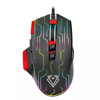 Проводная игровая мышь Vertux Kryptonite, красный