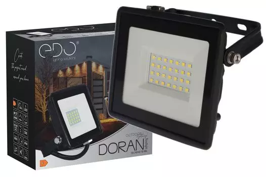 Прожектор/прожектор DORAN LED 20Вт 4000К нейтральный 1620лм IP65 EDO777218 EDO