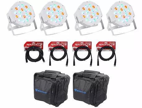 Прожектор Rockville RockPAR50 WHT LED RGB Par Can DJ