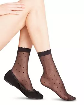 прозрачные носки в горошек Falke