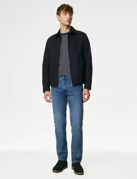 Прямые эластичные джинсы Marks & Spencer, лазурно-синий