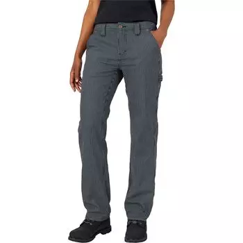 Прямые брюки carpenter в полоску hickory stripe Dickies, цвет rinsed hickory stripe