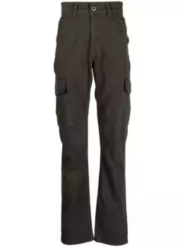 Прямые брюки карго Alpha Industries, зеленый