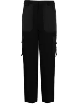 Прямые брюки карго DKNY, черный