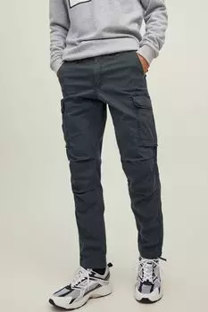 Прямые брюки карго Jack & Jones, серый