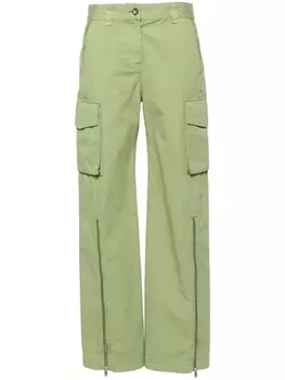 Прямые брюки карго Stella McCartney, зеленый