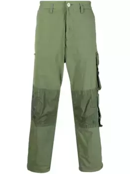 Прямые брюки карго Stone Island, зеленый