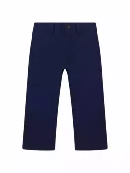 Прямые брюки с логотипом Ralph Lauren, тёмно-синий