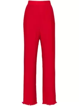 Прямые брюки со складками Lanvin, красный