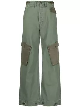 Прямые брюки The G.I. Jane Greaser Nerdy MOTHER, зеленый