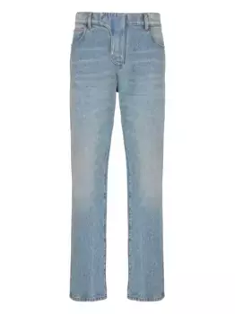 Прямые джинсы BALMAIN, синий