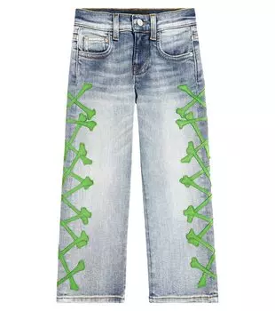 Прямые джинсы Bones Amiri, синий