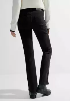 Прямые джинсы Cecil, завышенная талия, цвет Basic Black Wash