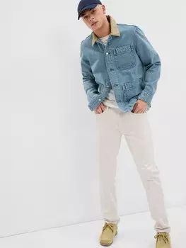 Прямые джинсы Gap, бежевый