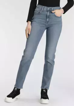 Прямые джинсы Levi's "724 High Rise Straight", джинсовый