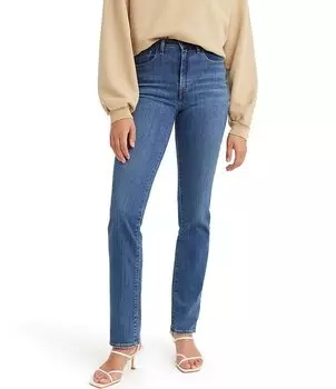 Прямые джинсы Levi's 724 с высокой посадкой, синий