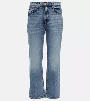 Прямые джинсы Logan Stovpipe 7 FOR ALL MANKIND, синий