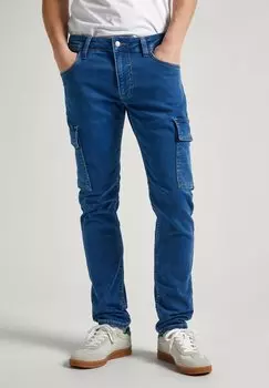 Прямые джинсы Pepe Jeans, синий деним