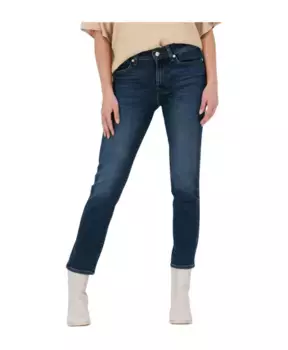 Прямые джинсы Roxanne Anke 7 For All Mankind, синий