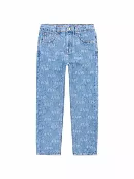Прямые джинсы с монограммой MSGM