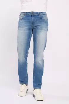 Прямые джинсы с потертым эффектом Lee Cooper, синий
