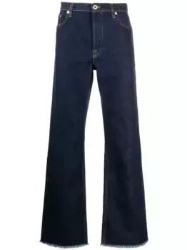Прямые джинсы средней посадки Lanvin, синий