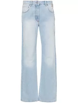 Прямые джинсы средней посадки MSGM, синий