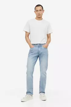 Прямые джинсы стандартного кроя H&M, синий